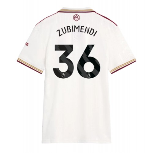 Stroje piłkarskie Arsenal Martin Zubimendi #36 Koszulka Trzeciej dla damskie 2025-26 Krótki Rękaw